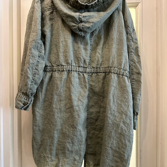 Sundance Eyelet Grace Linen Jacket Petite XL - Picture 2 of 2